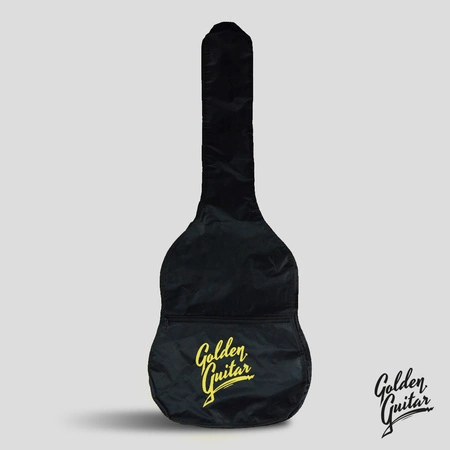 Zestaw: Gitara klasyczna naturalna 4/4 39" Golden Guitar+ pokrowiec tuner struny kostki