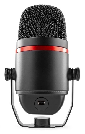 Mikrofon pojemnościowy USB Power Dynamics PCM100 ze statywem stołowym