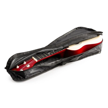 Zestaw: Ukulele sopranowe Max UKEY naturalne+ tuner dwie kostki struny pokrowiec