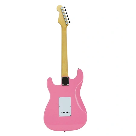 Gitara elektryczna - kompletny zestaw -Golden Guitar STEG-20 Różowa Stratocaster