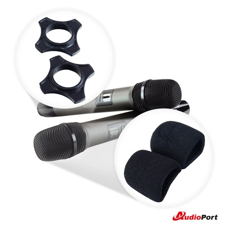 Zestaw mikrofonów bezprzewodowych doręcznych UHF Audioport SU-740HH
