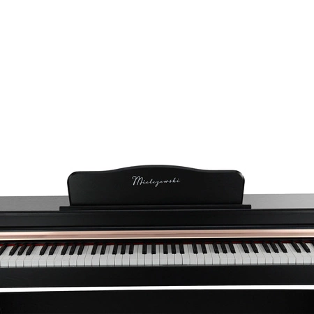 Pianino cyfrowe ze statywem 88 dynamicznych klawiszy NOCTURNO czarne Mielczewski