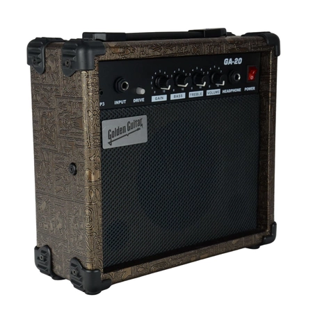 Wzmacniacz gitarowy GA-20 - złoty Golden Guitar