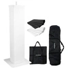 Biały totem 100-175cm PTS23W statyw sceniczny Dj z akcesoriami