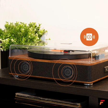 Gramofon RP162D Fenton HQ BT ciemne drewno