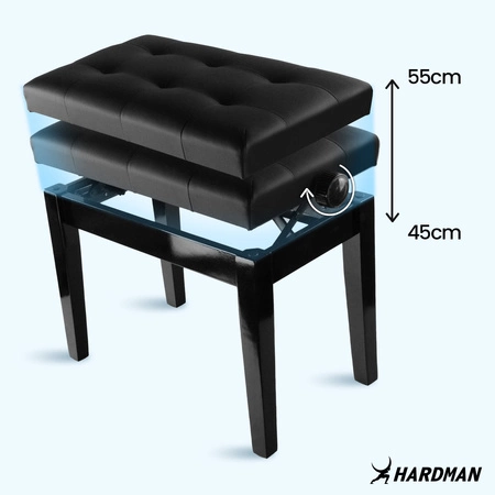 Ława stołek siedzisko do pianina Hardman