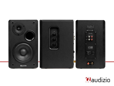 Zestaw aktywnych głośników półkowych KS02 80W BT czarne Audizio