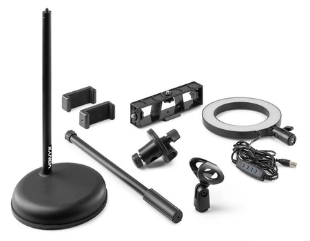 Lampa pierścieniowa LED RL20 USB+ stojak