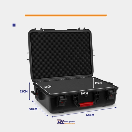 Uniwersalna walizka transportowa Power Dynamics GIGCase78R Heavy Duty - Seria R - IP67 - czarna