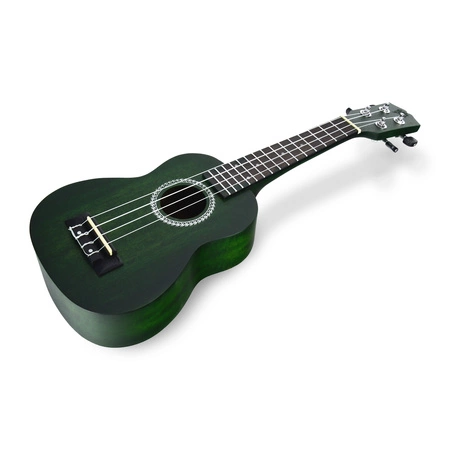 Zestaw: Ukulele sopranowe 21" HRF21 zielone+ akcesoria Golden Guitar