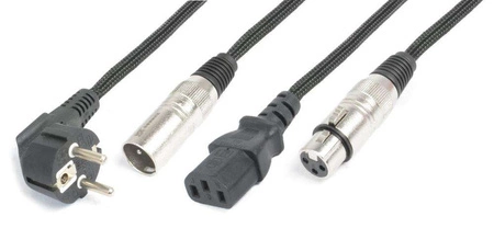 CX10-20 Shuko/XLR M-IEC F/XLR F 20m