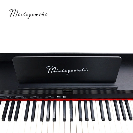 Pianino cyfrowe ze statywem 88 dynamicznych klawiszy ETIUDA czarne Mielczewski