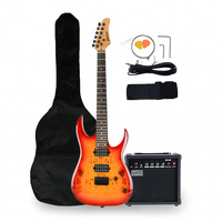 Gitara elektryczna superstrat - kompletny zestaw -Golden Guitar PSG-3 wiśnia