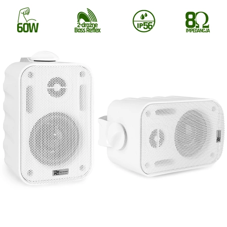 Zestaw: Kolumny instalacyjne 3" 60W +wzmacniacz stereo