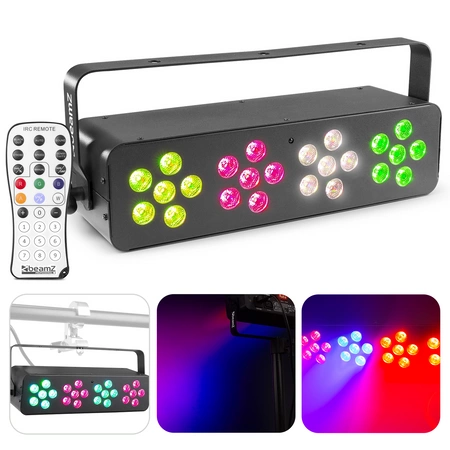 Efekt dyskotekowy DJ Bank 244 LED RGBW  pilot Beamz