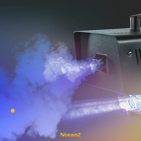 Zestaw: Wytwornica dymu LED 1000W Rage1000LED+ płyn do dymu 1L BeamZ