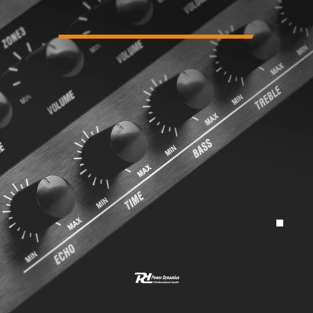 Wzmacniacz miksujący PA PDW360 MP3 BT 360W/100V 6 stref Power Dynamics