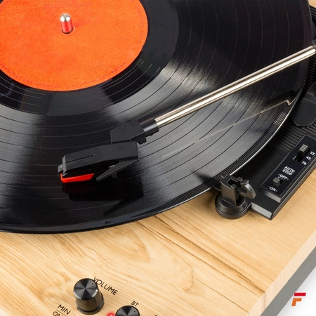 Gramofon RP165L Fenton głośniki BT jasne drewno