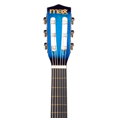 Gitara klasyczna 1/4 dla dziecka niebieska SoloArt Max+ akcesoria