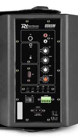 Zestaw aktywnych głośników z odtwarzaczem multimedialnym DS65MB PD 6,5” 125W czarny