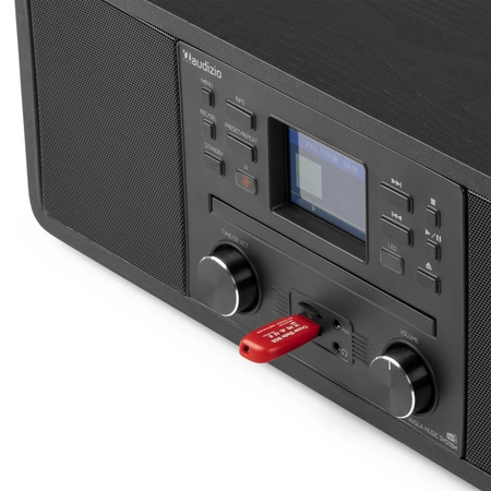 Radioodtwarzacz Avola CD/BT/DAB+/WIFI czarny Audizio