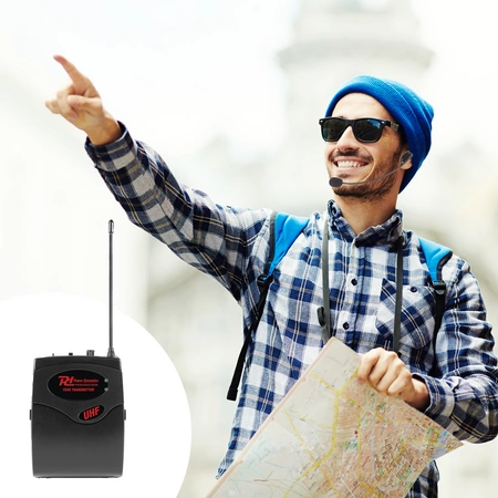 Bezprzewodowy System Tour Guide TG40 nadajnik+ 50 odbiorników Power Dynamics