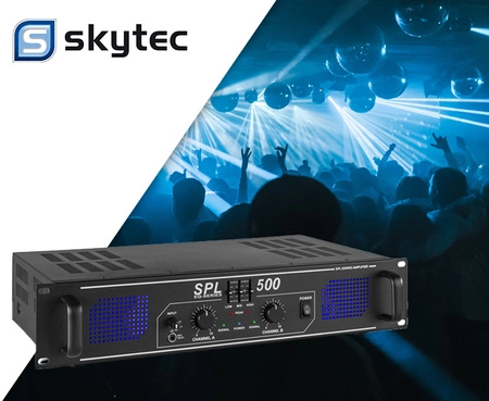 Wzmacniacz 2x 250W SPL500 Skytec