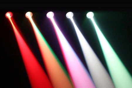 Zestaw: Kula lustrzana 30cm różowa+ statyw z napędem sieciowym + Pinspot LED