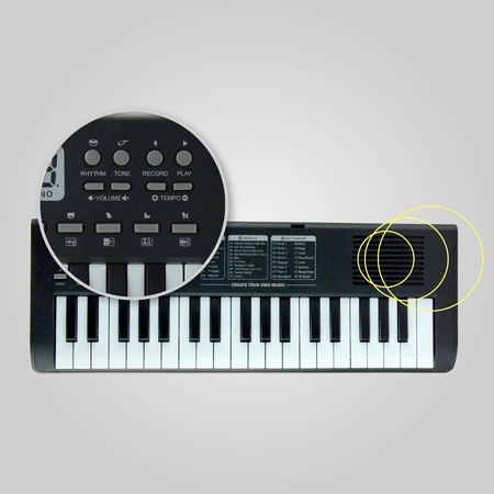 Keyboard edukacyjny dla dzieci 37 klawiszy mikrofon BD-376 BDMusic
