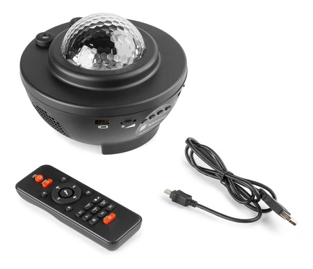 Półkula Projektor z głośnikiem SkyNight BT IRC R/G pilot Beamz