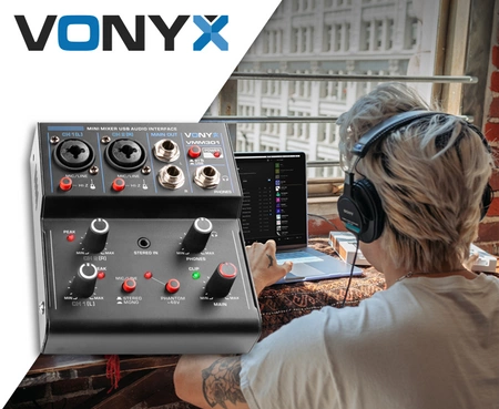 Mikser 3-kanałowy USB VMM301 Vonyx