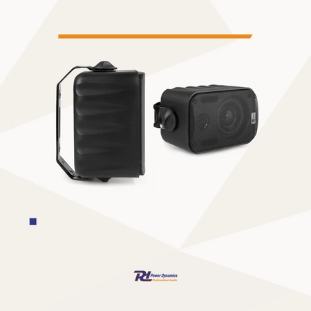 Kolumny instalacyjne 3" 60W IPX5 PD BGO30 czarne w zestawie 2szt