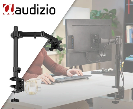 Pojedyncze Długie Ramię do Monitora 13"-32" CMA10 Audizio