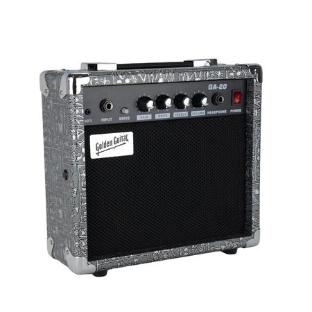 Wzmacniacz gitarowy GA-20 - srebrny Golden Guitar