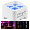 Zestaw: 4x Oświetlacz bateryjny BBP90W Par 4x 4W RGB-UV LED Beamz+ dedykowane case