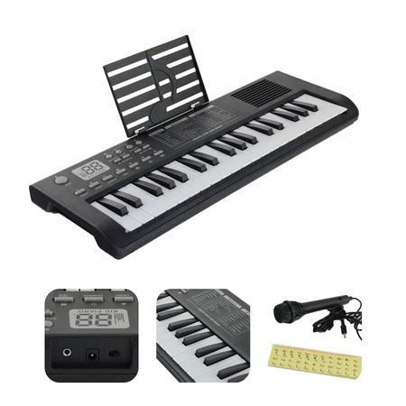Keyboard edukacyjny dla dzieci 37 klawiszy mikrofon BD-376 BDMusic