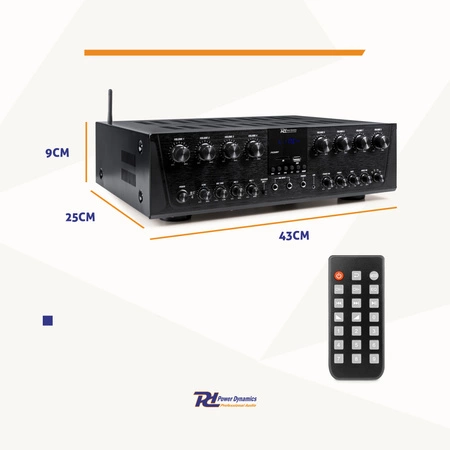 Wzmacniacz audio 8 strefowy 800W PV280BT Power Dynamics