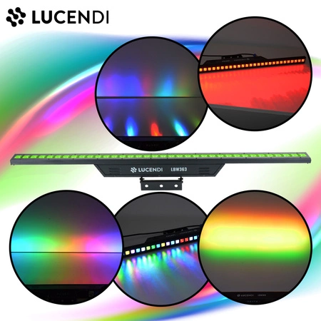 Belka oświetleniowa LED BAR LBW363 36x3W RGB LED Lucendi