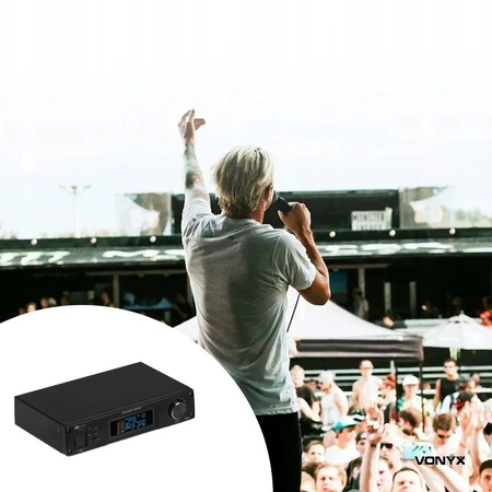 Zestaw mikrofonowy UHF 160 kanałów PD210 Power Dynamics