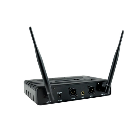 Zestaw mikrofonów bezprzewodowych UHF 2x nagłowny bodypack krawatowy Audioport SU-750BP