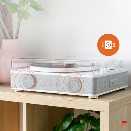 Gramofon RP162W Fenton HQ BT biały