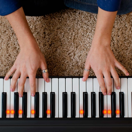 Zestaw: Keyboard 61 podświetlanych klawiszy+ podwójny statyw pod keyboard