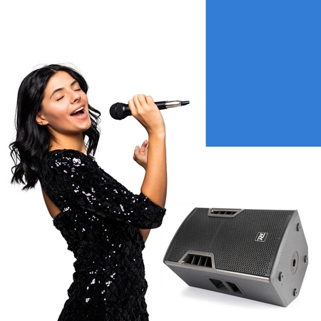 Zestaw nagłośnieniowy 2600W 2x kolumna aktywna 12'' subwoofer 15'' statywy okablowanie