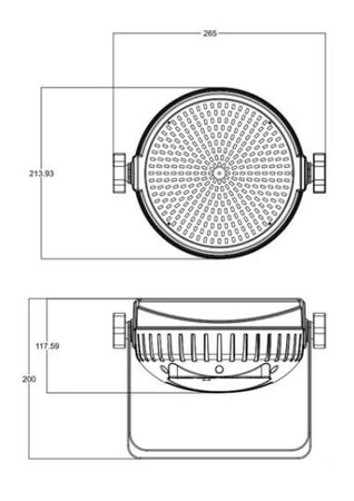 Stroboskop BT430 Par 324x CW/WW IR Beamz