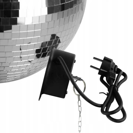 Zestaw: Kula lustrzana 40cm z napędem Firefog + Pinspot LED