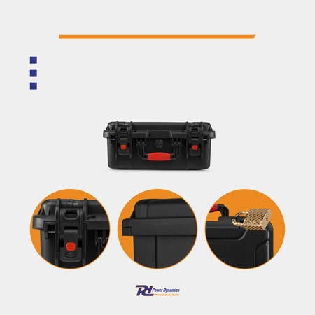 Uniwersalna walizka transportowa Power Dynamics GIGCase62R Heavy Duty - Seria R - IP67 - czarna