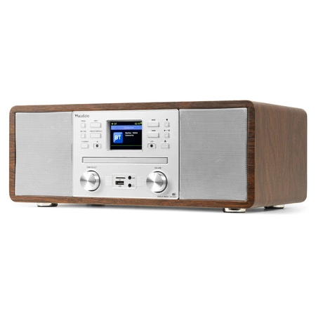 Radioodtwarzacz Avola CD/BT/DAB+/WIFI brązowo-biały Audizio