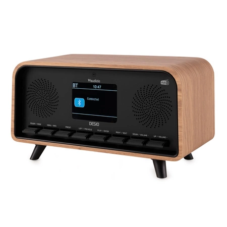 Radio DAB+ i FM w stylu retro Desio jasne drewno Audizio