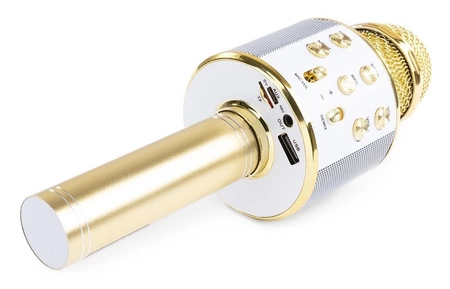 Mikrofon z głośnikiem do Karaoke KM01 BT / MP3 GOLD