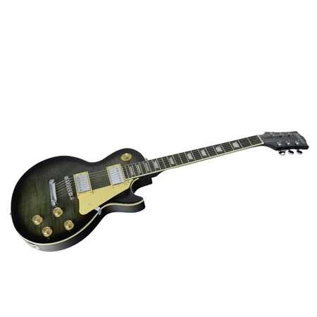 Gitara elektryczna -Golden Guitar GLP-9 Szaro-zielony